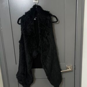Bloomingdale’s Cashmere and Rabbit Fur Vest